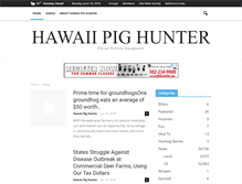 Tablet Screenshot of hawaiipighunter.com